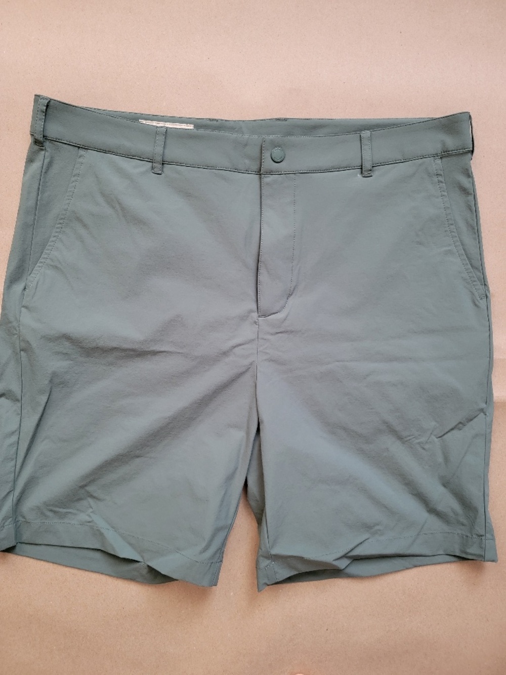 Onward Reserve Performance Shorts • Size 36 • Green Nylon Stretch